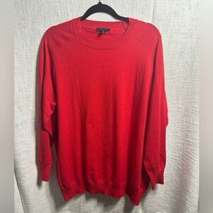 Universal Standard Eco Relaxed Core Crew – Size Small – Flame Red